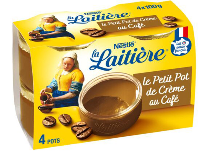 La Laitière Petit pot de crème dessert au café 4x100g