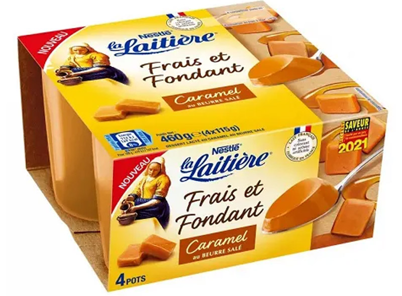 Nestlé La Laitière frais et fondant caramel 4x115g