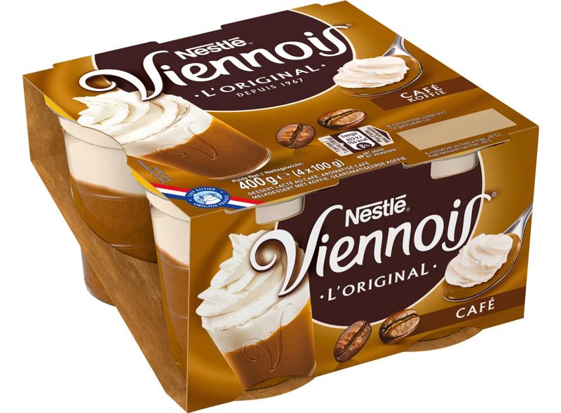 Nestlé Crème liégeoise café Viennois 4x100g