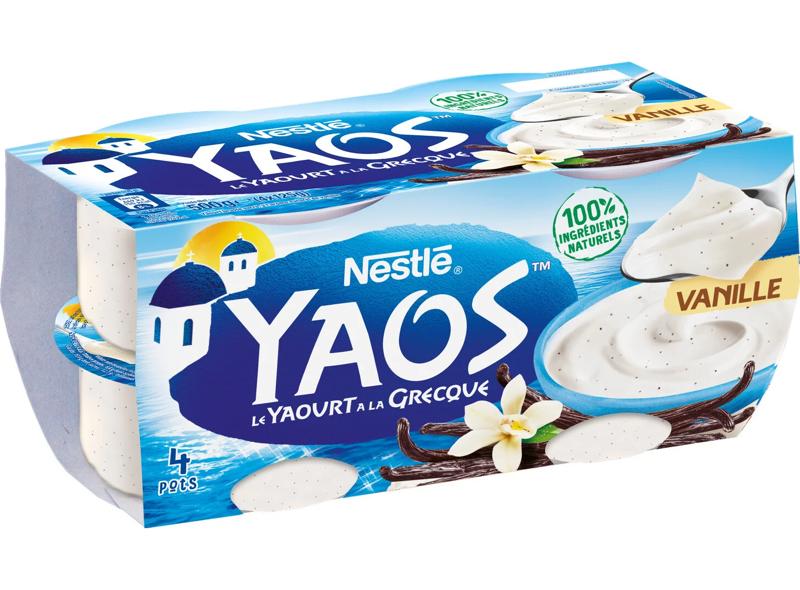 Nestlé Yaourt à la grecque saveur vanille 4x125g