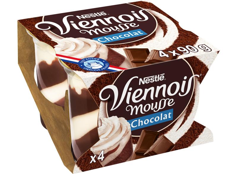 Nestlé Viennois Mousse Chocolat 4x90g