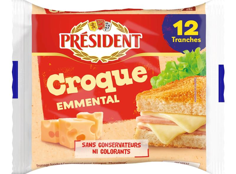 Pr&eacute;sident Croque-Monsieur Cheese Slices 200g 12 tranches