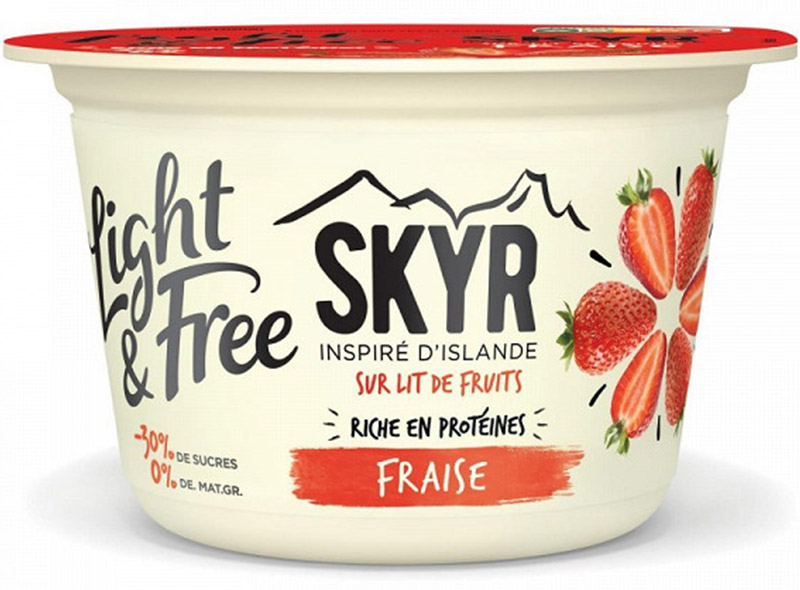 Light & Free  Skyr à la fraise 145g