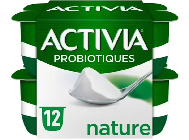 Danone Activia yaourt nature au bifidus 12x125g