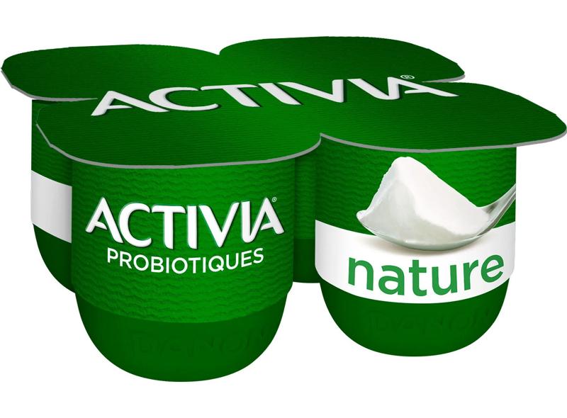 Danone Activia nature, plain yogurt 4x125g