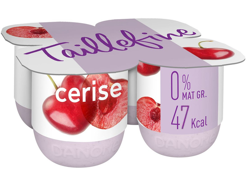 Danone Taillefine yaourt brassé aux fruits aux cerises 0% MG 4x125g