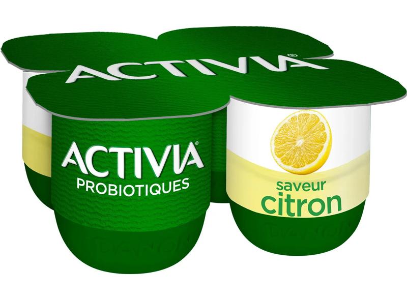 Danone Activia lemon yogurt 4x125g