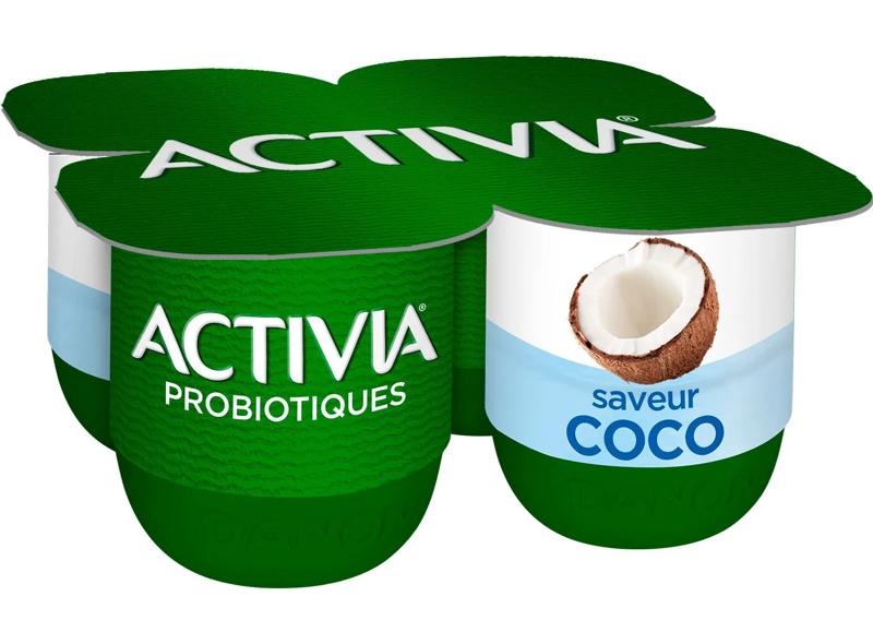 Danone Activia coconut yogurt 4x125g