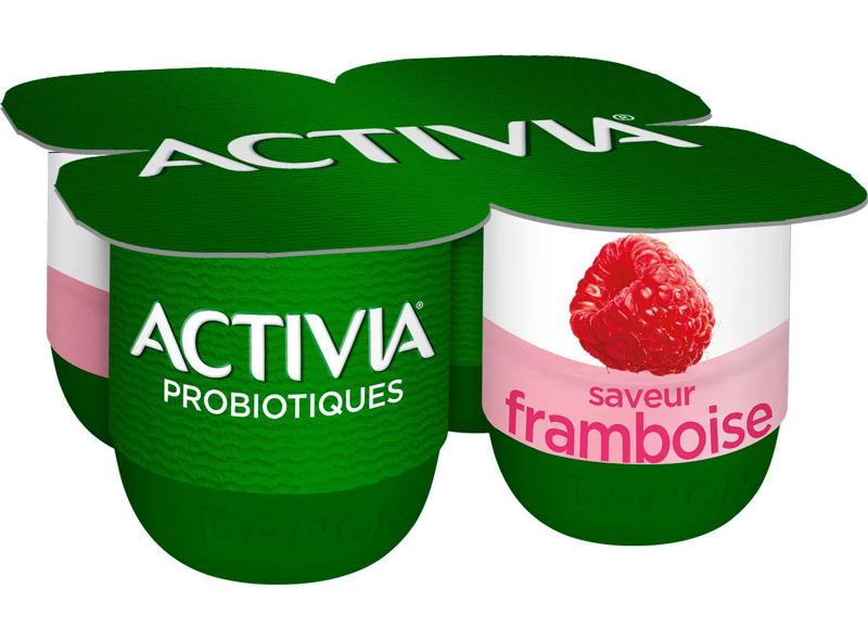 Danone Activia Bifidus Yoghurt Raspberry Flavour 4x125g