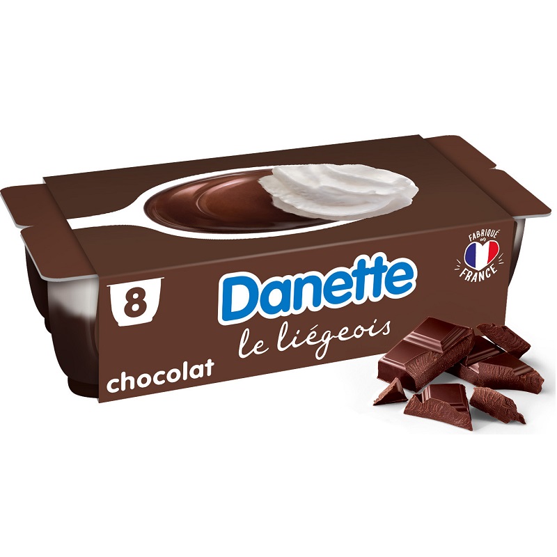Danone Crème liégeoise au chocolat 8x100g