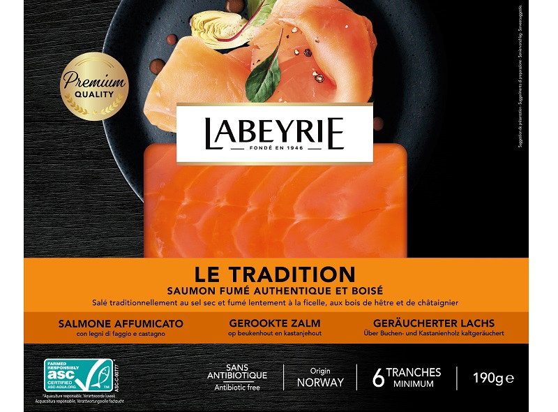 Labeyrie Saumon fumé Le Tradition 190g 6 tranches