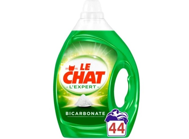 Le Chat Lessive liquide l’expert bicarbonate 2.2l 44 lavages