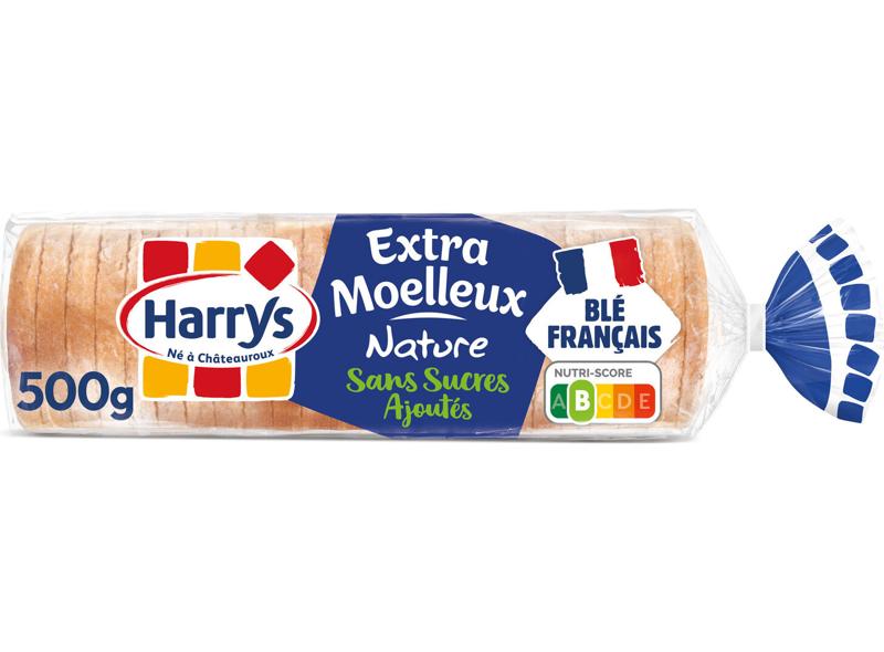 Harrys Plain Extra Soft Sandwich Bread With No Added Sugar 500g