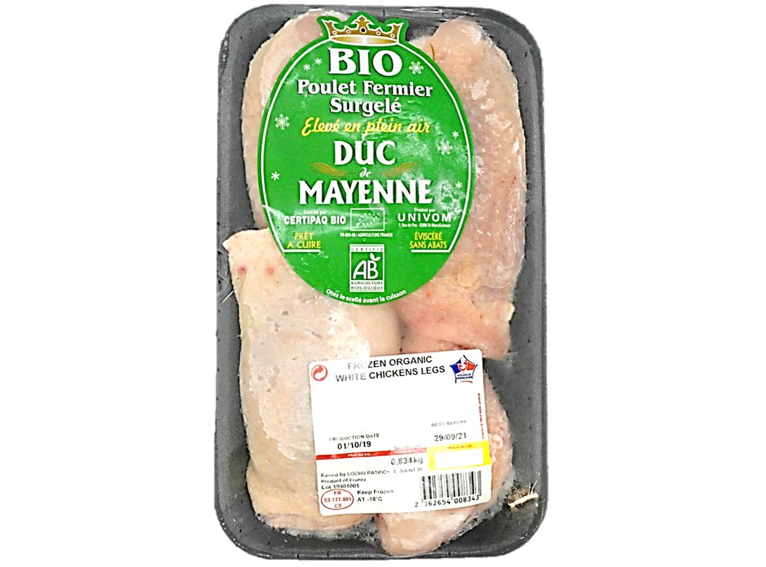 Duc de Mayenne Organic Chicken Legs -2x200g xxL