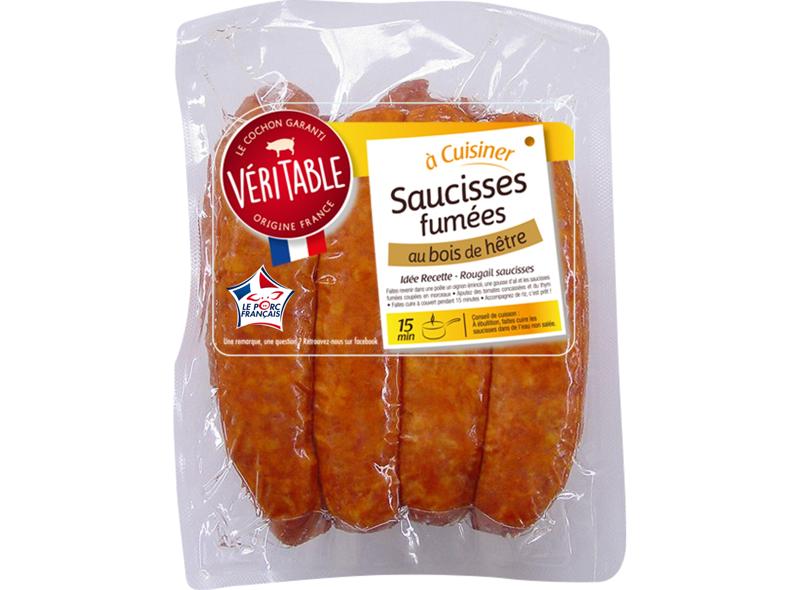 V&eacute;riTable Smoked Pork Sausages 8 pi&egrave;ces 720g