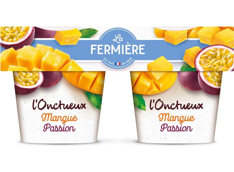 La Fermi&egrave;re Creamy Mango Passion Yogurt 2x150g