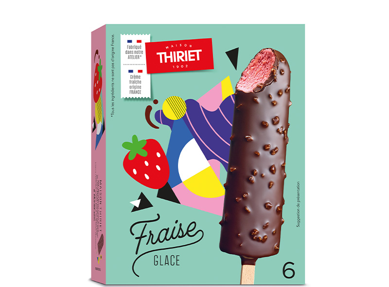 Maison Thiriet 6 Bâtonnets fraise 360ml 240g