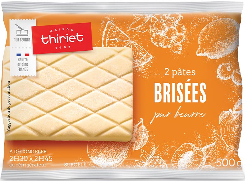 Maison Thiriet 2 Pure Butter Shortcrust Pastries 500g