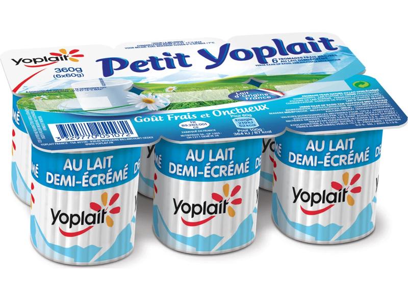 Yoplait Petit Suisse plain yogurt 6x60g