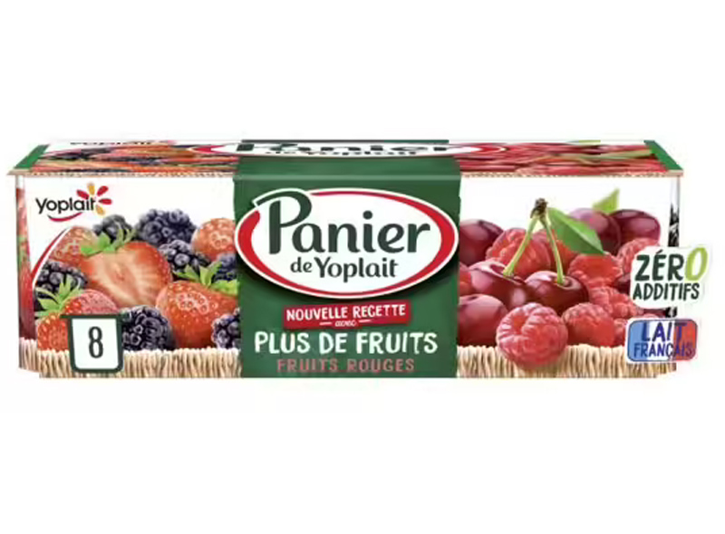 Yoplait Yaourt aux fruits rouges Panier 8x130g