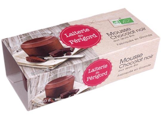 Laiterie du Périgord Mousse au chocolat noir BIO 2x90g