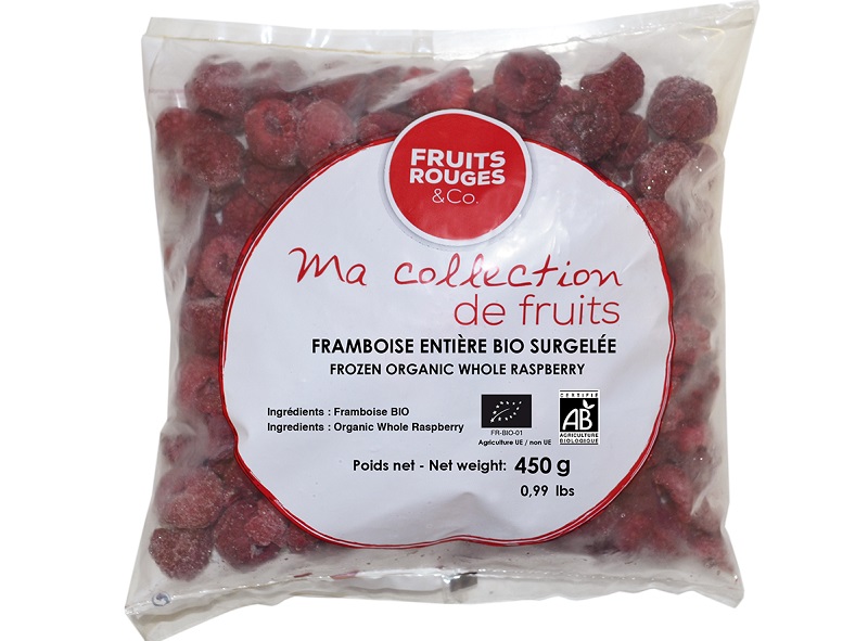Fruits Rouges & Co Organic raspberry 450g
