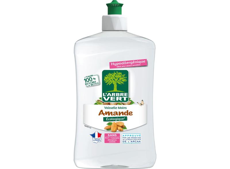 L’Arbre Vert Liquide vaisselle mains à l’amande Ecolabel 500ml