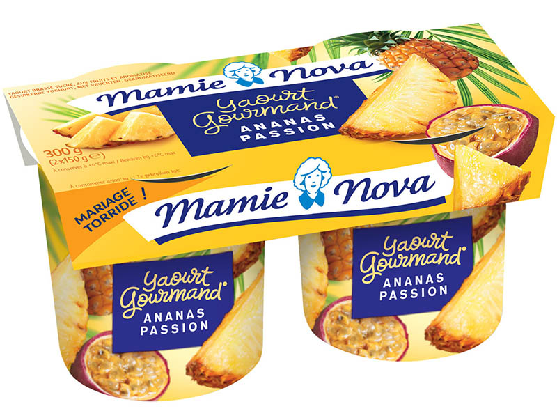 Mamie Nova Yaourt ananas passion 2x150g