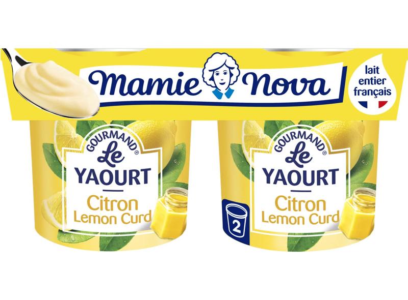 Mamie Nova Yaourt saveur lemon curd 2x150g