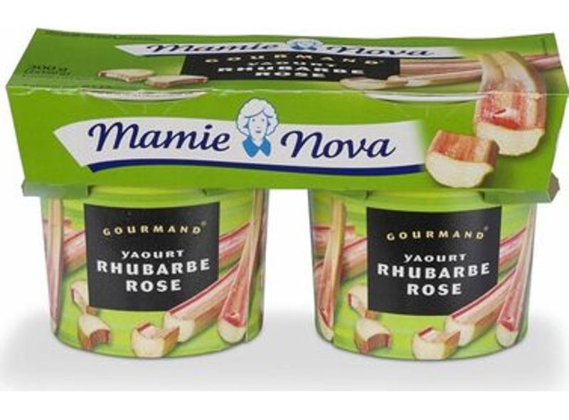Mamie Nova Yogurt flavor rhubarb 2x150g