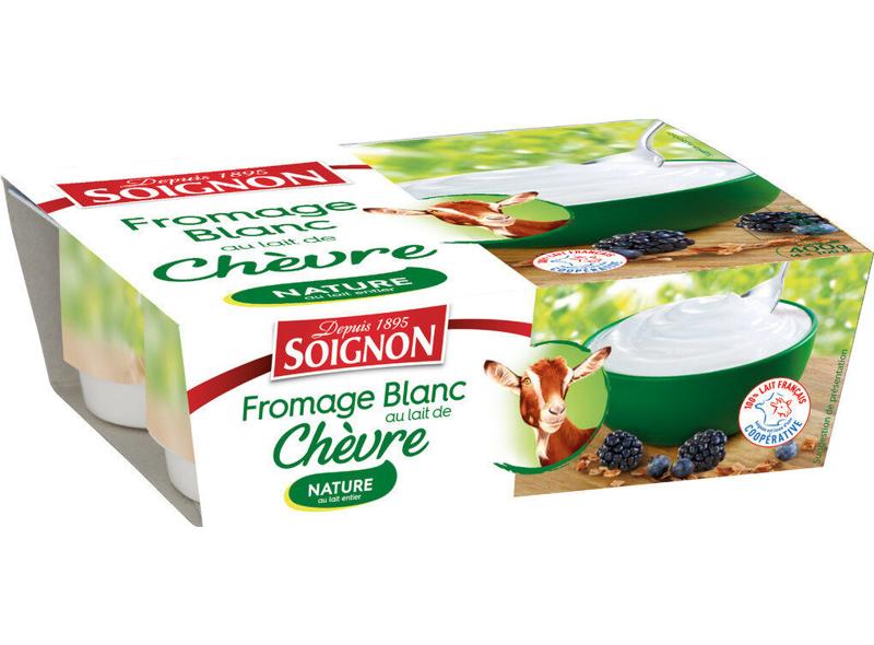 Soignon Fromage blanc de chèvre nature 4x100g