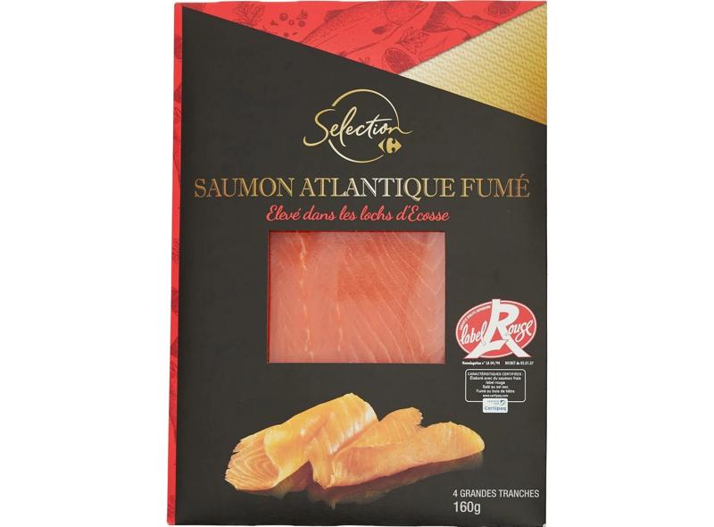 Carrefour Saumon fumé d’Ecosse Label Rouge 160g 4 tranches