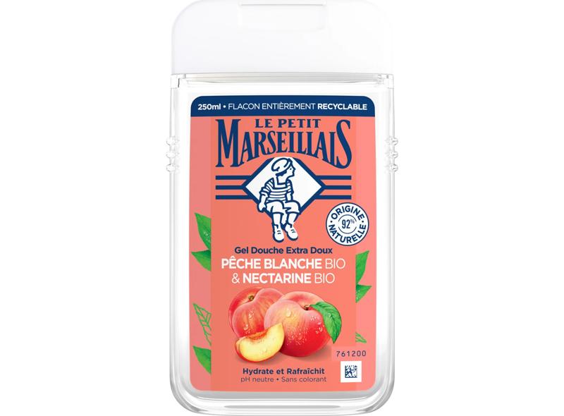 Le Petit Marseillais Organic White Peach And Nectarine Shower Gel 250ml