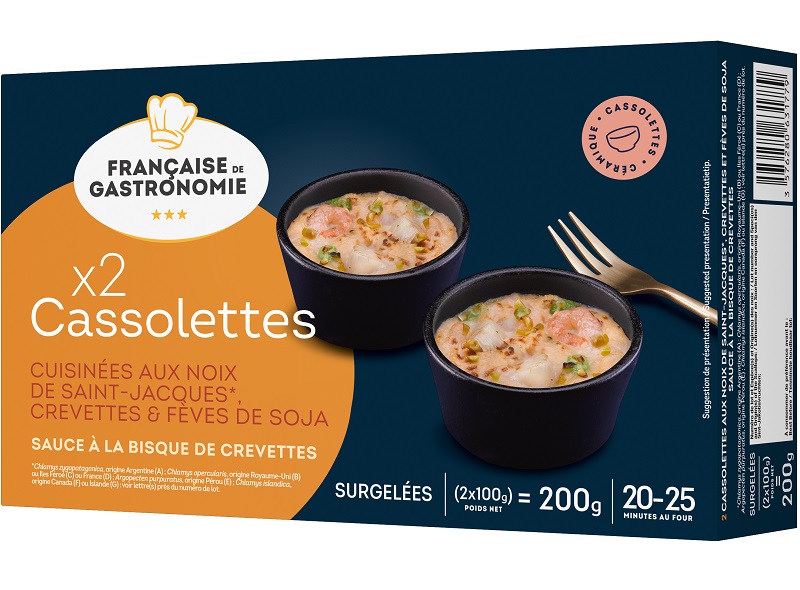 Fr. De Gastronomie Scallop, Shrimp And Soy Bean Cassolettes - Shrimp Bisque Sauce 200g