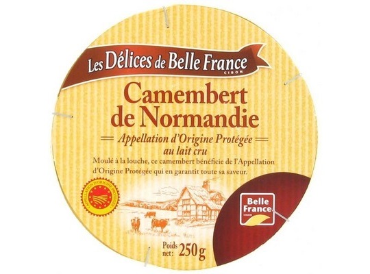 Dél. de Belle France Camembert de Normandie AOP au lait cru 250g