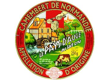 Le Pays d’Auge Camembert au lait cru de Normandie AOP 250g