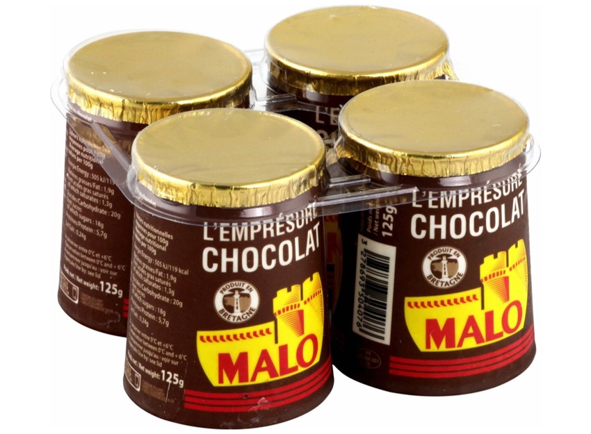Malo Yaourt emprésuré Chocolat Malo 4x125g