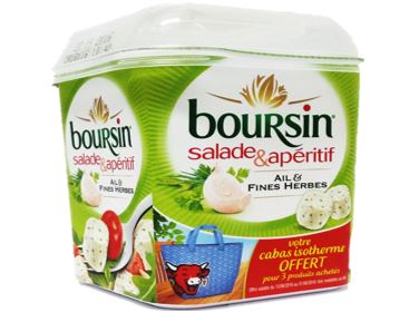 Boursin Cubes salade ail et fines herbes 120g
