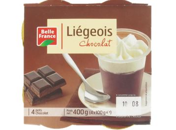 Belle France Liégeois au chocolat 4x100g