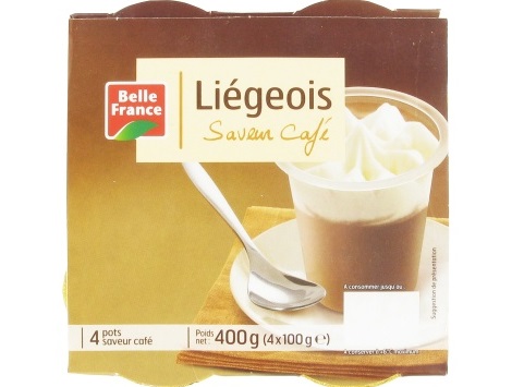 Belle France Liégeois saveur café 4x100g