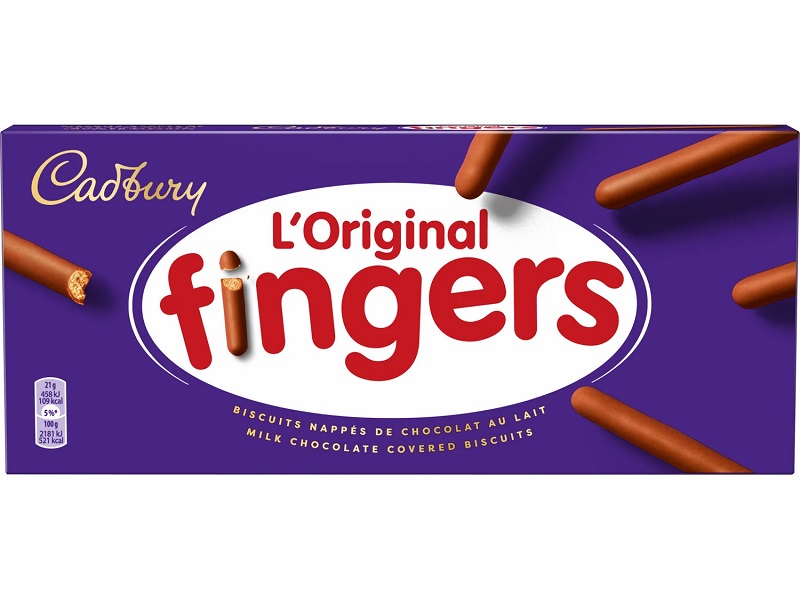 Cadbury Biscuits chocolat au lait Finger 114g