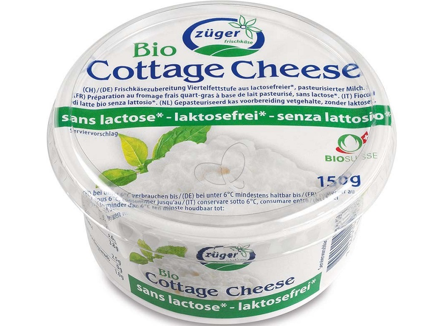 Züger Cottage cheese sans lactose BIO 150g