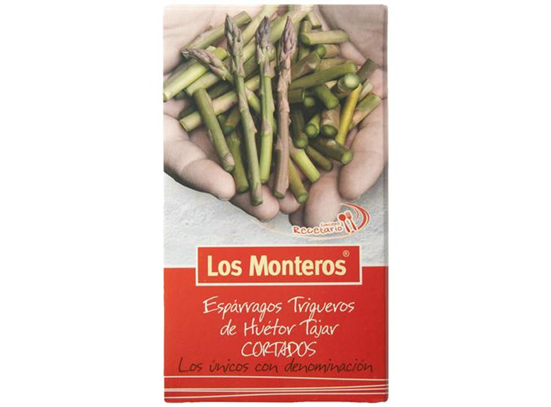 Los Monteros Esp&aacute;rragos trigueros cortados IGP Cut Asparagus Spears PGI 345g