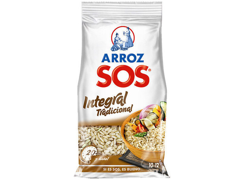 SOS Arroz integral tradicional Wholegrain Rice 1kg