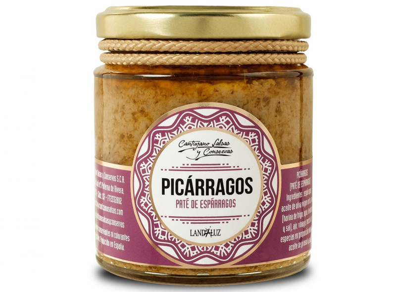 Cant. Salsas Y Conservas Pic&aacute;rragos, pat&eacute; de esp&aacute;rragos Picarragos, Vegetable P&acirc;t&
