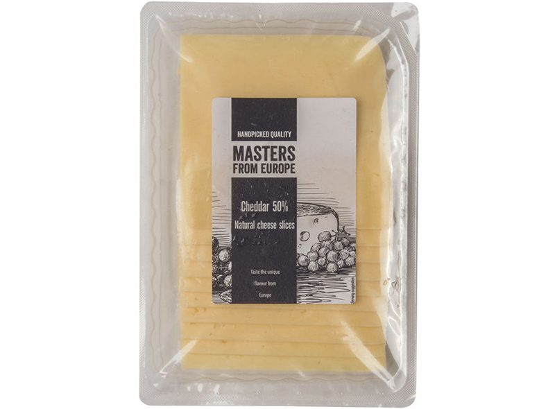 Masters From Europe Cheddar nature en tranches 200g