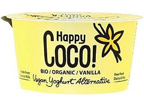 Happy Coco Dessert végétal au lait de coco, vanille BIO 125g