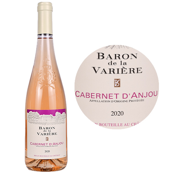 Baron de la Varière Cabernet d’Anjou rosé2020 Bouteille 75cl