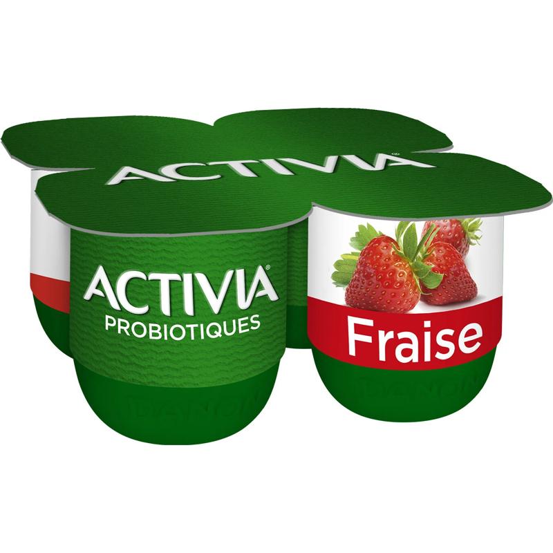 Danone Activia fraise 4x125g