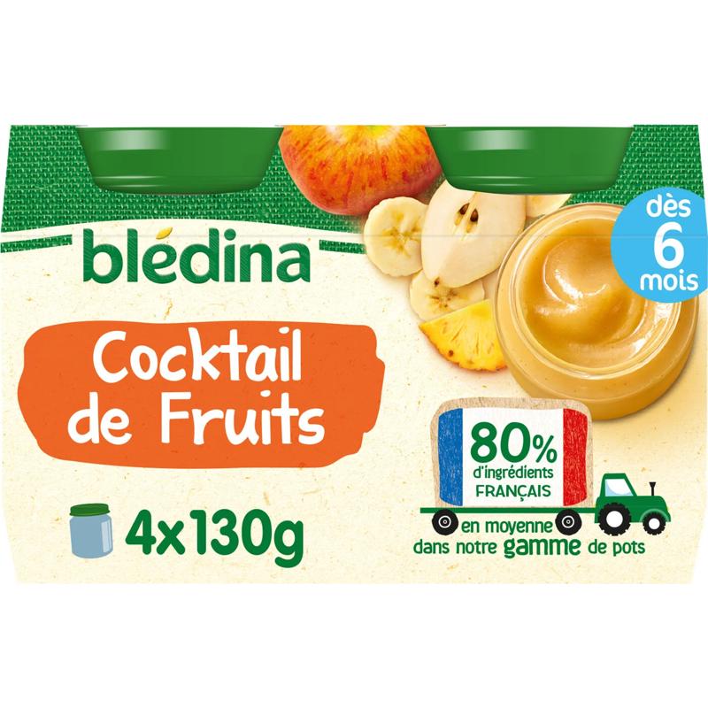 Blédina  Compote cocktail de fruits 4x130g